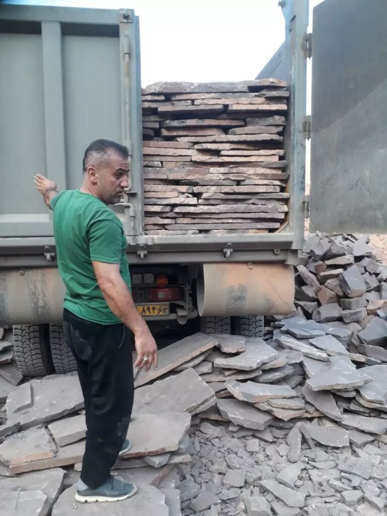 فروش سنگ لاشه سنگ ورقه ای شریفی